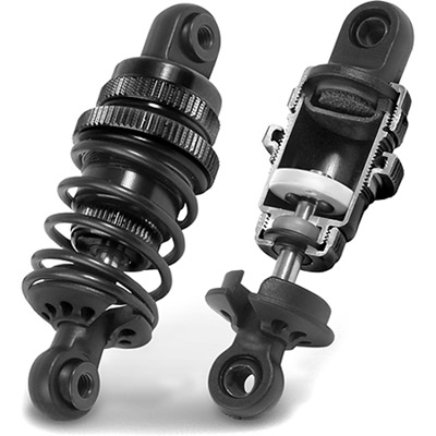 Xray T4 Aluminum Shock Set, black edition (2)