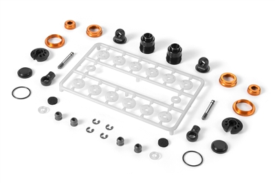 Xray T4 ULP Shock Absorber Set, orange aluminum (2)