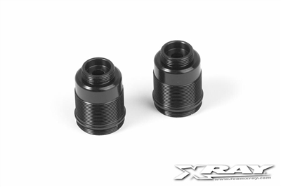 Xray T4 Shock Bodies, black aluminum (2)