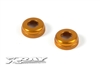 Xray X1 Shock Caps, orange aluminum (2)