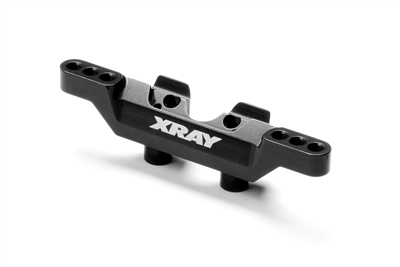 Xray XB2 Front Wide Roll-Center Holder For Anti-Roll Bar, black aluminum