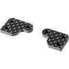 Xray XB2/XT2 2 Slot Steering Block Extensions, graphite (2)