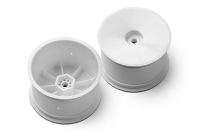 Xray XB2/XB4 Rear V2 Aerodisk Rims with 12mm Hex, white (2)