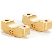 Xray XB8 Brass Steering Block Weights, 15 Grams (2)