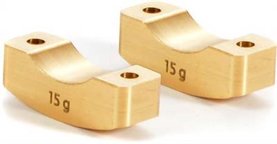 Xray XB8 Brass Steering Block Weights, 15 Grams (2)