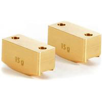 Xray XB8 Brass Rear Upright Weights, 15 Grams (2)