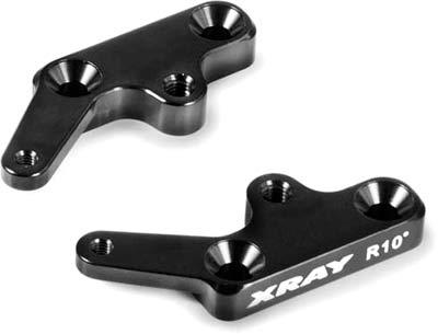 Xray XB8E Kingpin Steering Plate, Aluminum 10 Deg. (L+R)