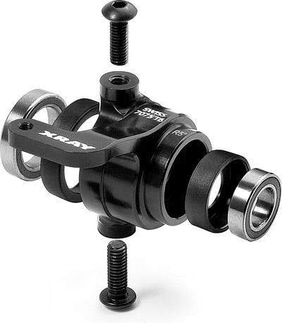 Xray XB9/XB808 Aluminum Steering Block, Right (5 Deg Kingpin)