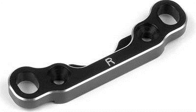 Xray XB8 Tq Aluminum Rear Susp. Holder, 2-4 Deg Front (7mm)