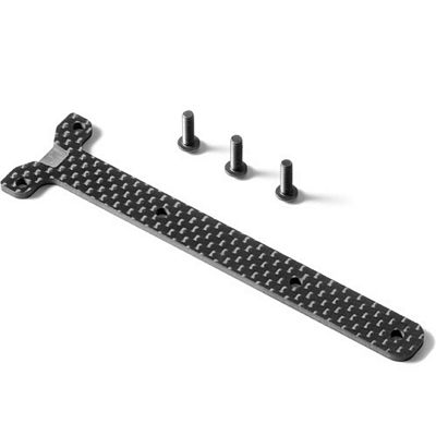 Xray XB4 Chassis Brace Upper Deck, 2mm graphite