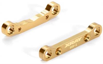 Xray XB4 Rear Lower Suspension Holder Set, Brass +2