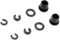 Xray XB4/XT2 Shock Bushings, composite with shims (2+2)