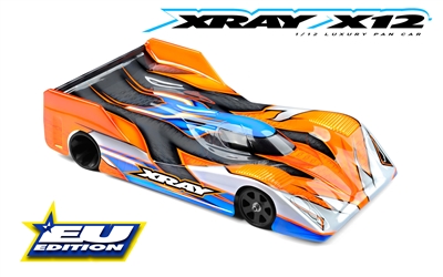 Xray X12 2024 EU Spec 1/12th Pan Car Kit, graphite chassis