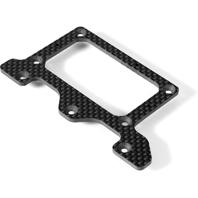 Xray X10 2018 Rear Pod Lower Plate, 2.5mm graphite