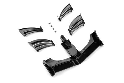 Xray X1 Front F1 Adjustable Wing Set, black