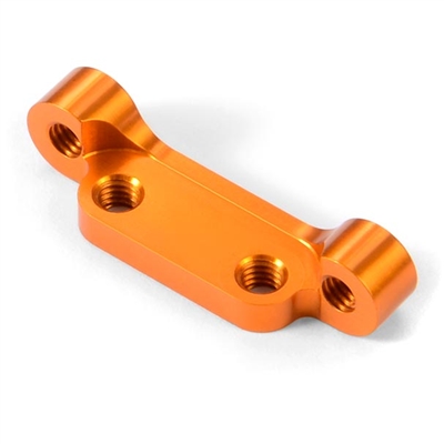 Xray X12 2018 Front Lower Suspension Arm Holder, orange aluminum