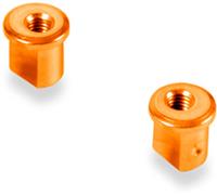 Xray X12 Eccentric Bushings, orange aluminum, .5mm offset (2)