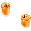 Xray X12 Eccentric Bushings, orange aluminum, 1.0mm Offset (2)