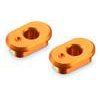 Xray X1 Eccentric Bushings Caster 6/9 degrees, orange aluminum (2)