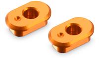 Xray X1 Eccentric Bushings Caster 6/9 degrees, orange aluminum (2)