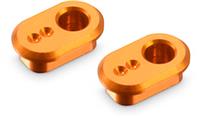 Xray X1 Eccentric Bushings Caster 3/12 degrees, orange aluminum  (2)