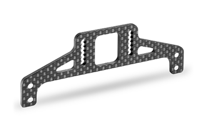 Xray X1 21 Rear Wing Mount, 2.5mm graphite