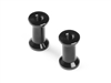 Xray X1 24 Rear Brace Mounts - 12mm, black aluminum (2)