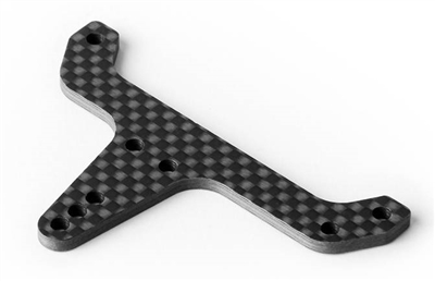 Xray X12 2020 Rear Upper Pod Plate, 2.5mm graphite