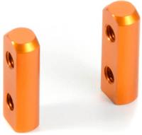 Xray X10 Aluminum Servo Mounts, Orange (2)