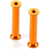 Xray X1 Antenna Mounts - 26.5mm, orange aluminum (2)