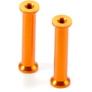 Xray X1 Antenna Mounts - 26.5mm, orange aluminum (2)