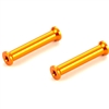 Xray X10 Antenna Holder Mounts - 28.5mm, orange aluminum (2)