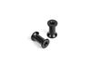 Xray X1 Mounts - 10.8mm, black aluminum (2)