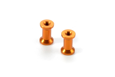 Xray X1 Mounts - 10.8mm, orange aluminum (2)