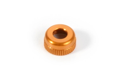 Xray X1/X12 Lower Shock Cap, orange aluminum (1)