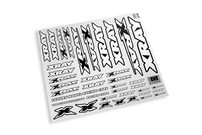 Xray White/Black Logos Sticker Sheet