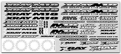 Xray M18 Decal Sheet