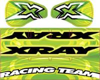 Xray XT8 Wing Stickers, Green 