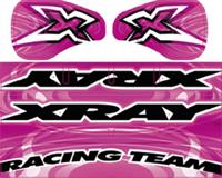 Xray XT8 Wing Stickers, Pink 