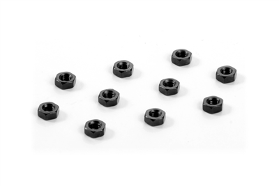 Xray X12'19 Nuts-3mm,  black (10)