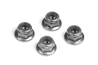 Xray 4.0mm Flanged Nuts (10)