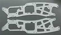 Xtreme Racing Savage Low Cg Chassis Plates, Silver