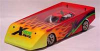 Xtreme Racing 1/10th Dirt Oval Clear Body, requires painting