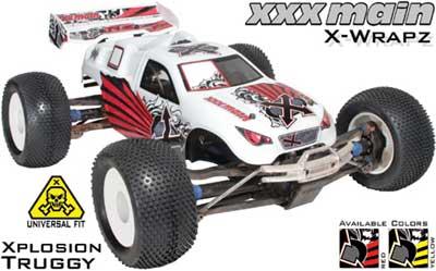 XXX Main Xplosion Truggy X-Wrapz, Yellow