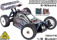 XXX Main Ignite 1/8 Buggy X-Wrapz, Blue 