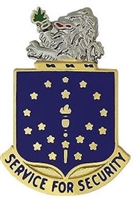 US Army Unit Crest: National Guard - Indiana - Motto: SERVICE FOR SECURITY
