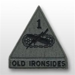 ACU Unit Patch with Hook Closure:  1ST ARMORED DIVISION