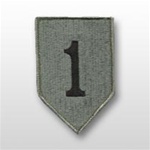 ACU Unit Patch with Hook Closure:  1ST INFANTRY