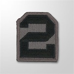 ACU Unit Patch with Hook Closure:  2ND ARMY