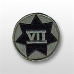 ACU Unit Patch with Hook Closure:  7TH CORP